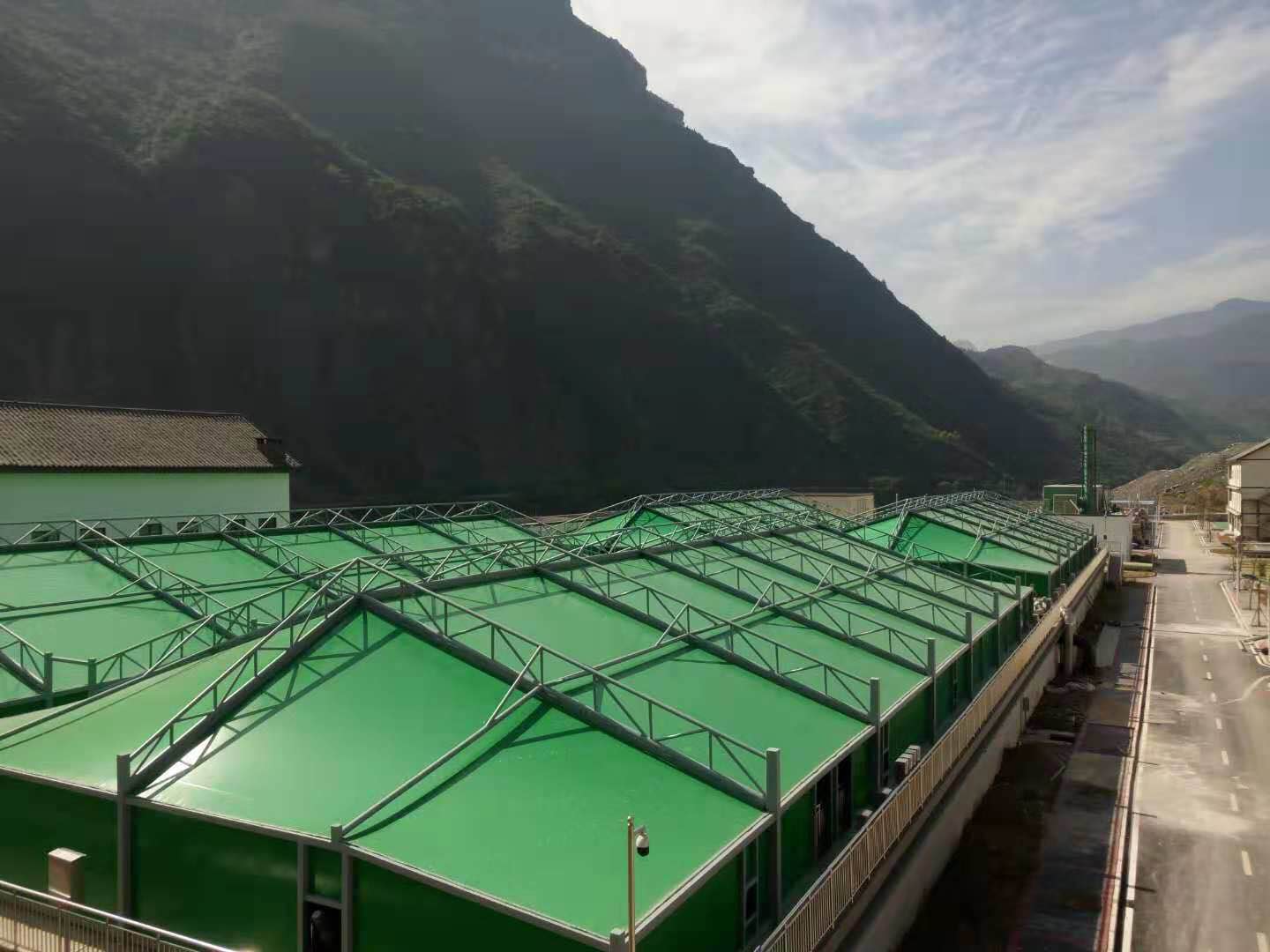 双层膜沼气罐,标志性小品膜结构,广场膜结构